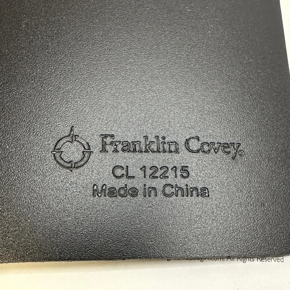 Franklin Covey Classic 7 Ring Bound Binder Planner Zipper Closure
